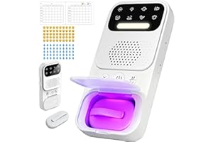 2026 New Wireless Bed Wetting Alarm for Boys & Adults – Moisture Sensor with White Noise Sleep Aid, Rechargeable, Vibration/S