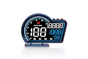 KACENRAY Heads Up Display for Cars, GPS Speedometer for Car, Universal Digital Speedometer HUD Display for All Vehicles, Plug and Play (G16)