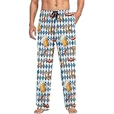 JULYTO Mens Pajama Pants Beer Sausage Pretzel Fork Soft Lounge Sleep Pant with Pockets Sleepwear PJ Bottoms for Men