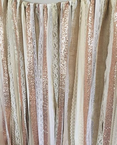Amazon Com Rose Gold Sequin Garland Backdrop 5x6 Rustic Chic Amazon Com Rose Gold Sequin Garland Backdrop 5x6 Rustic Chic