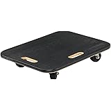 Vestil FWD-1824-3R Fiberwood Dolly with 3" Rubber Casters, 800 lbs Capacity, 23-3/4" Length x 17-7/8" Width x 4-11/16" Height