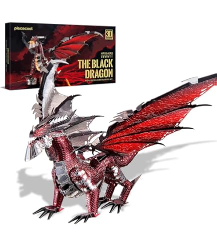Microworld Kits de modelos de metal 3D, rompecabezas mecánicos Kylin 3D para adultos, colección