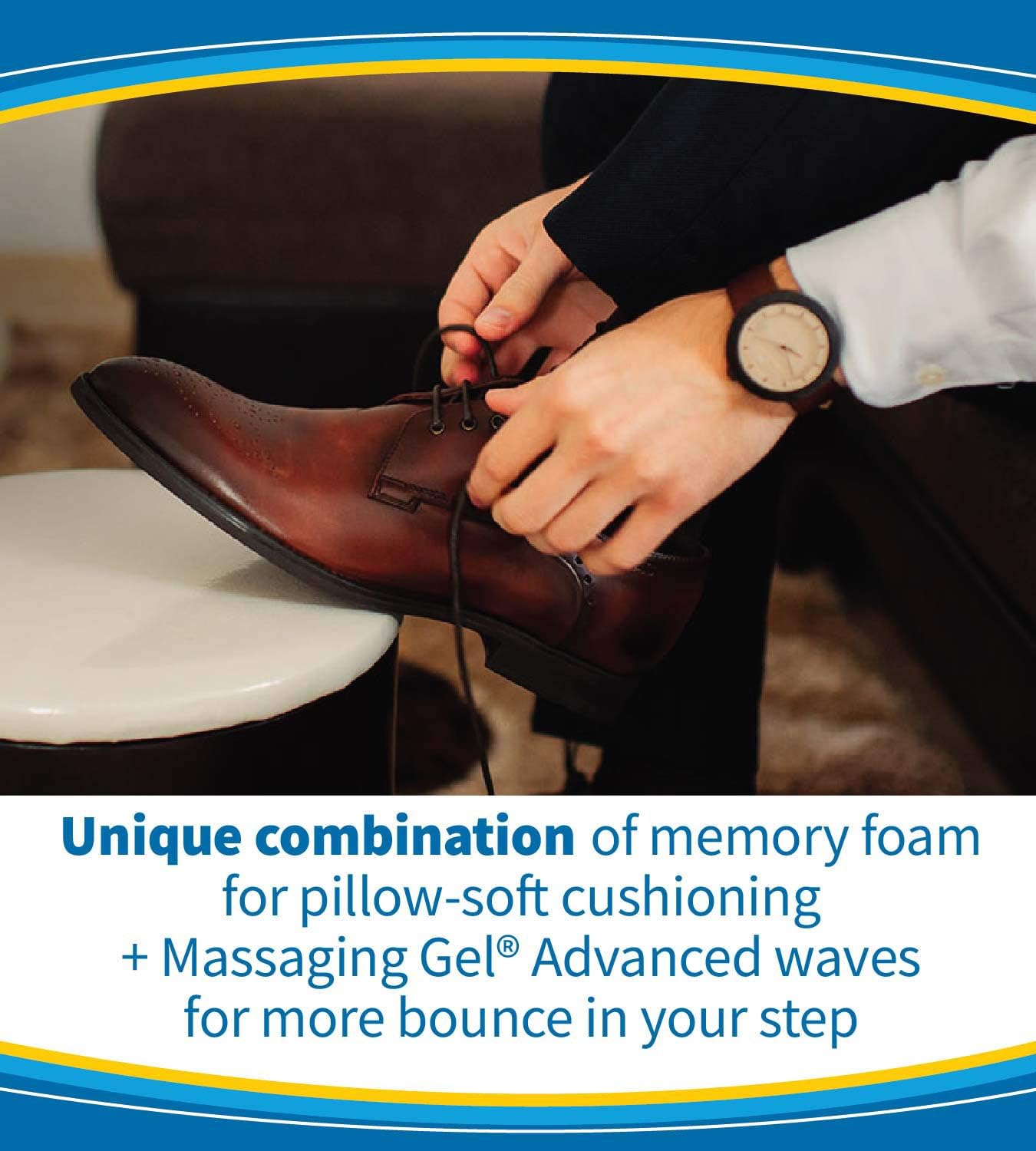 Dr. Scholl’s Comfort and Energy Memory Fit Insoles for Men, 1 Pair, Size 8-14: Health & Personal Care