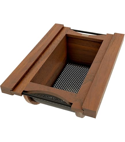 Amazon.com: REV-A-SHELF Walnut/Black Produce Basket for 18” Base