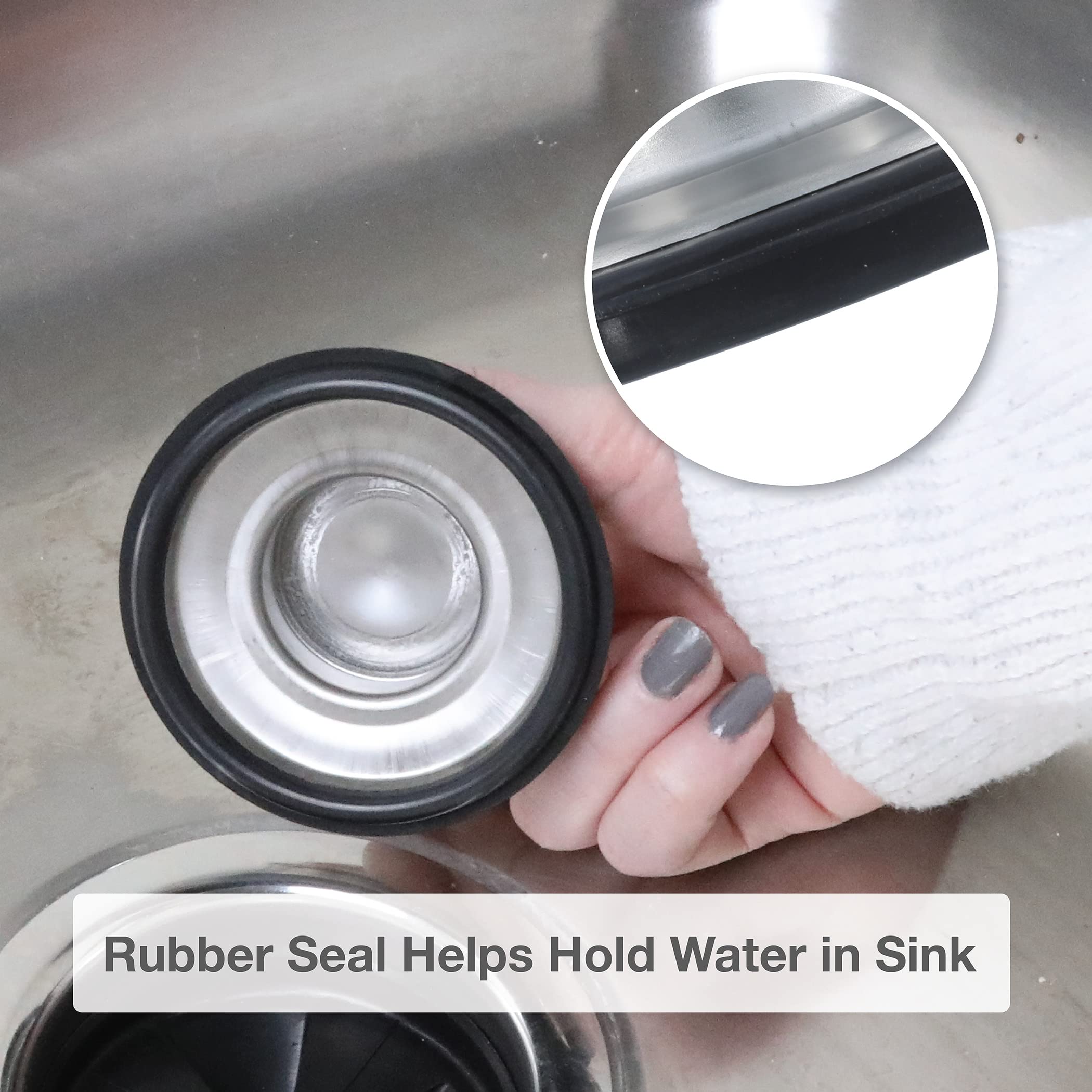Danco 12015 Sink Garbage Disposal Drain Stopper, Stainless Steel
