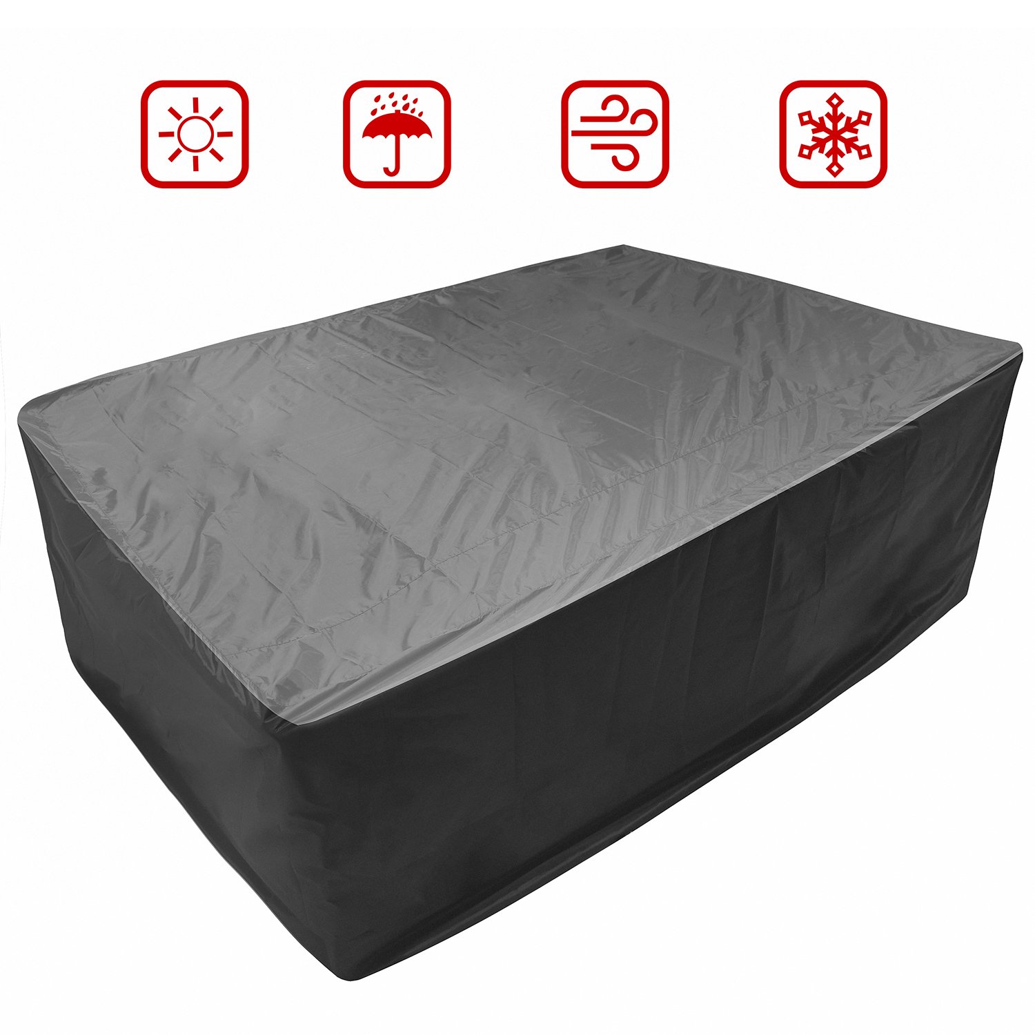 Copertura Chaise Longue Patio GREHABOR - Impermeabile E UV Resistente Per Esterni, Confezione Da 2 - Foto 6