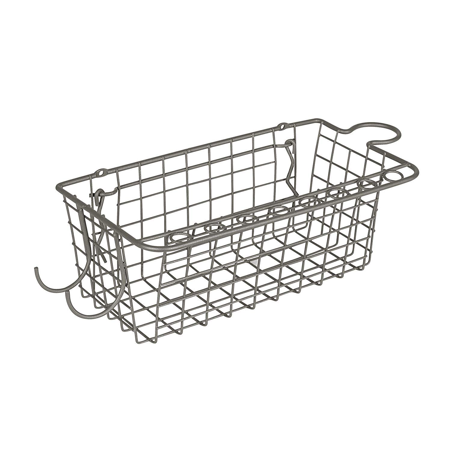 Spectrum Diversified Basket & Tool Holder, Steel, Industrial Gray, 14.25" L X 6" W