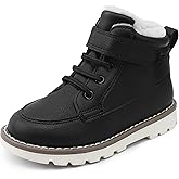 HOMEHOT Boys Fashion Boots High Top Sneakers Faux Leather (toddller/littile kids)
