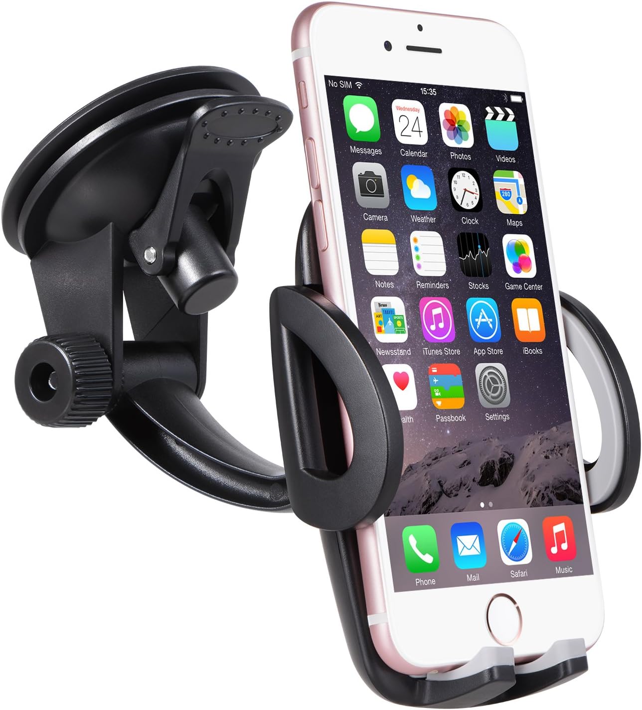 Support Telephone Voiture Ventouse Automobile Universel Rotation 360 Support Smartphone Pare Brise Reglable Tableau De Bord Gps Compatible Avec Les Phones En Largeur De 48mm 95mm 1 9 3 7 Pouces Amazon Fr Gps Auto