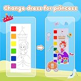 YPLUS Water Colouring Book for Children Mini Princess Painting Set Arts and view 5