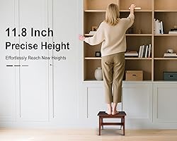 One Step Stool for Adults Seniors with Non-Slip