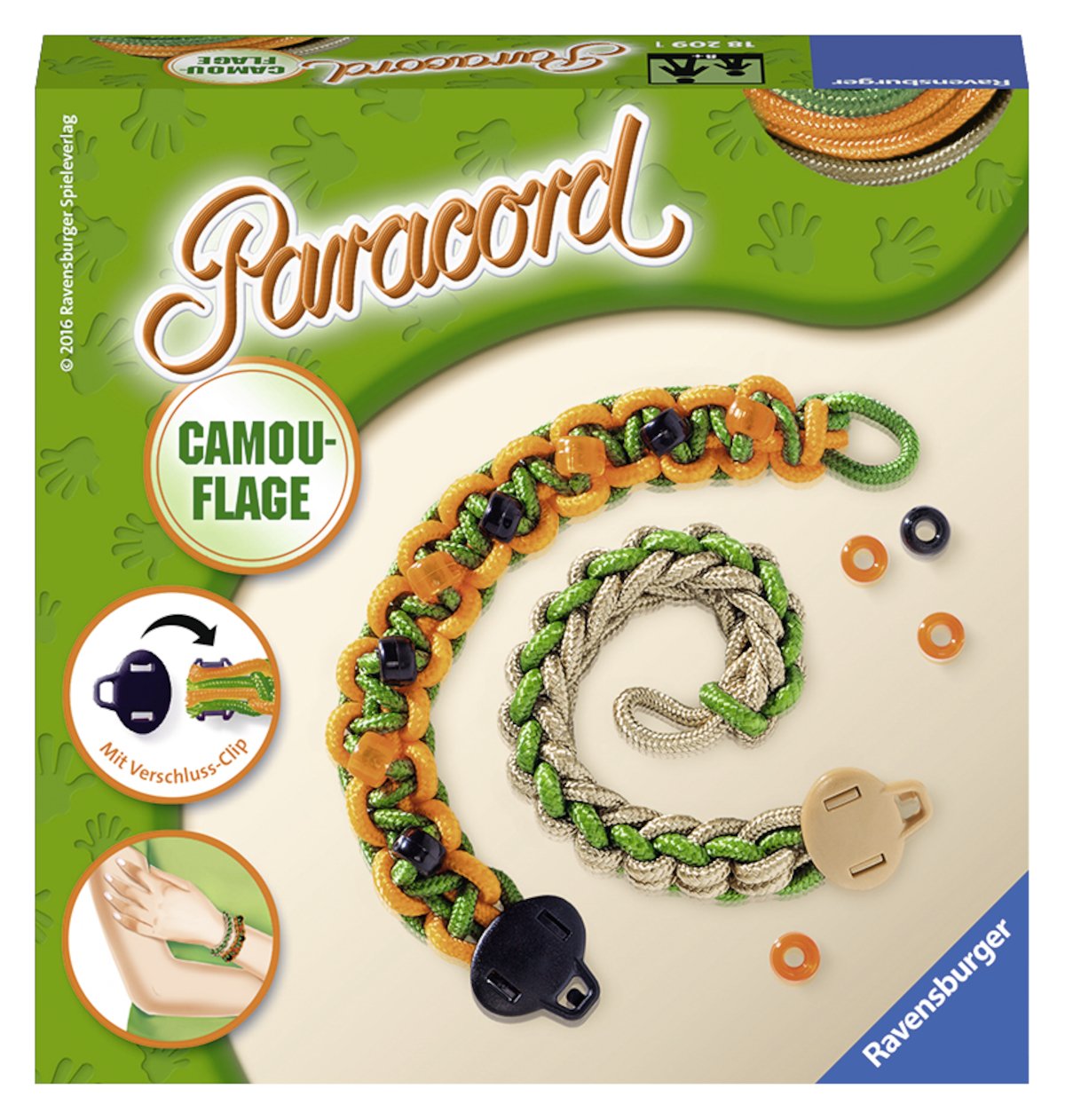 Ravensburger 18209 1 Craft Kit Paracord Camouflage