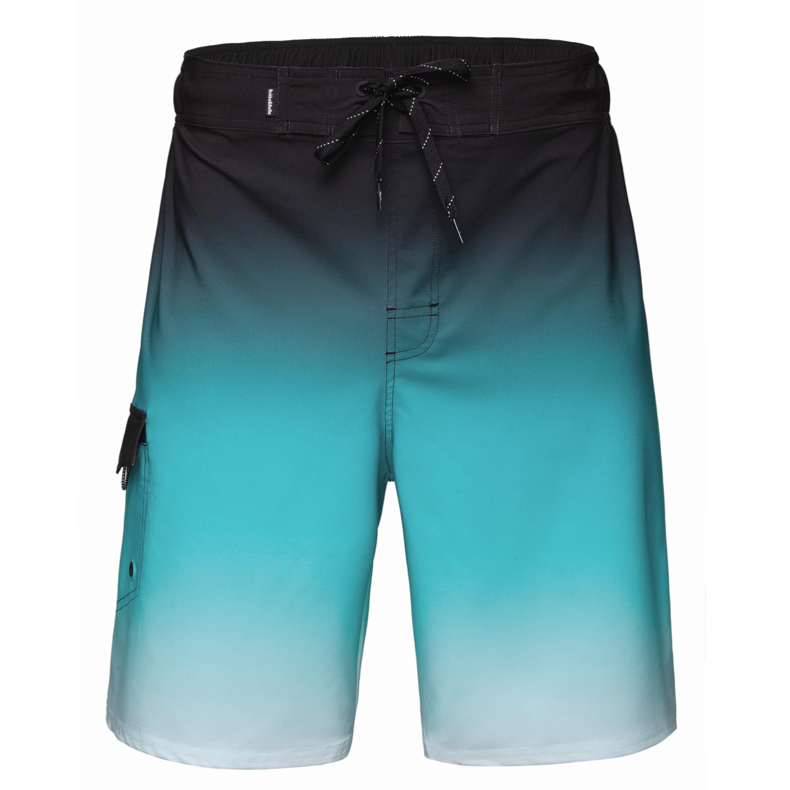 Rokka&Rolla Men's 4-Way Stretch Swim Trunks