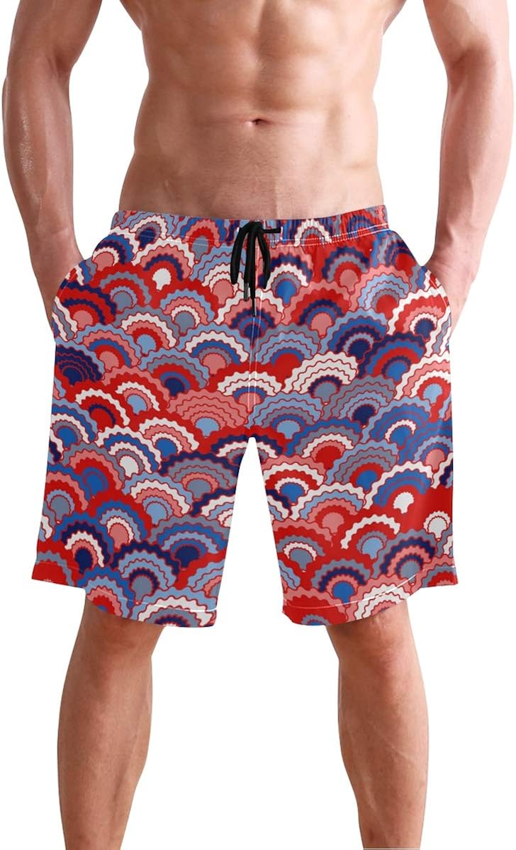 mens navy swim trunks