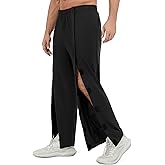 YESWEL Men's Tear Away Baggy Wide Leg Easy Open Side Pants Casual Post-Surgery Moisture Wicking Sweatpants with Pockets