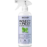 Mint+ Insect and Pest Control Spray, Residue-Free Bug Killer for Indoor & Outdoor Use, 16 oz (475mL)