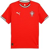 PUMA Portugal 2025 Men&rsquo;s Football Home Replica Jersey &ndash; FPF Home T-Shirt, Sport Red/Sugared Almond (US, Alpha, X-Large, Regular, Regular)
