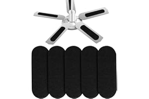 Houlibify 5PC Ceiling Fan Air Filter, Easily Sticks Activated Coconut Shell Carbon Filters on Ceiling Fan Invisible Blade Top for Home Bedroom Kitchen Office