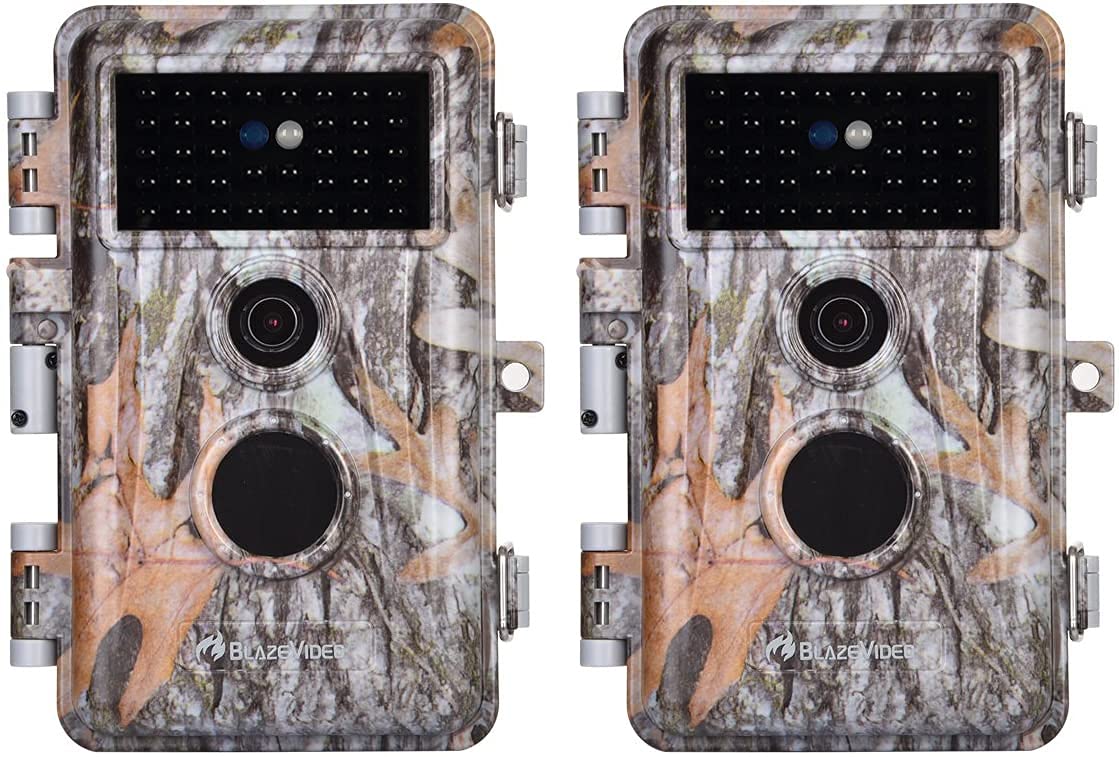 BLAZEVIDEO Trail Camera Wildlife Hunting Cam Game Camera 32MP 1296P with Night Vision Motion Activated and Waterproof, Password Protected