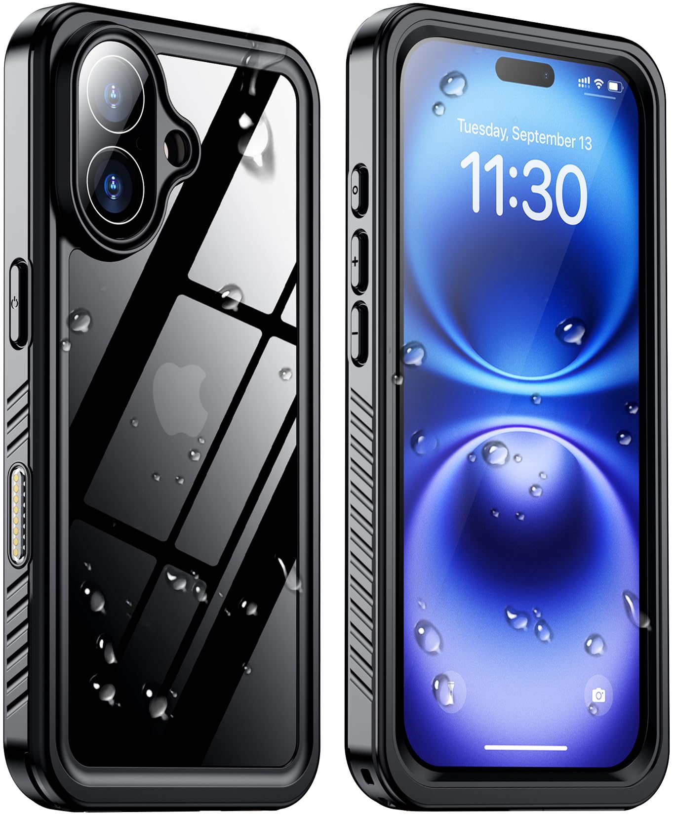 Photo 1 of 2025 New Designed for iPhone 16 Case Waterproof, [Built-in Screen Protector & Glass Camera Protector][Full Body Shockproof][IP68 Underwater][Dustproof][Dropproof] Phone Case for iPhone 16 6.1"