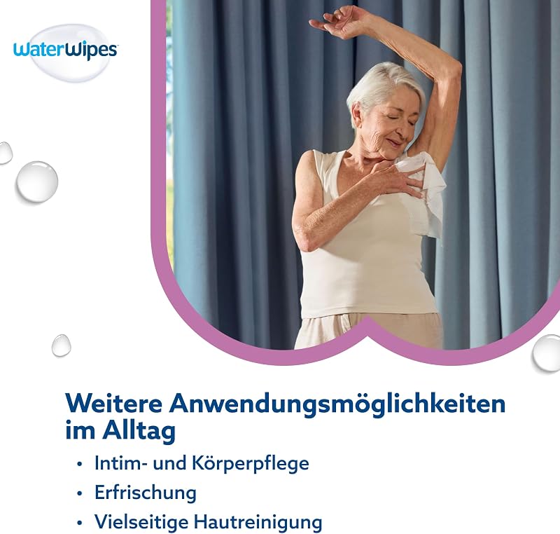 Sensitive+ Body & Intimate XL Wipes, 99,9% Wasser, parfümfrei