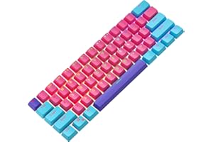 Ussixchare Keycaps 60 Percent 104 Backlit PBT Key Cap Set for 60% Gaming Keyboard Gateron Kailh MX Switches(Ahri)