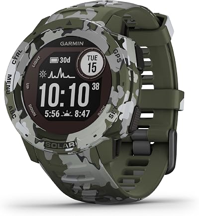 Garmin Instinct Solar Rugged Outdoor Smartwatch with Solar Charging