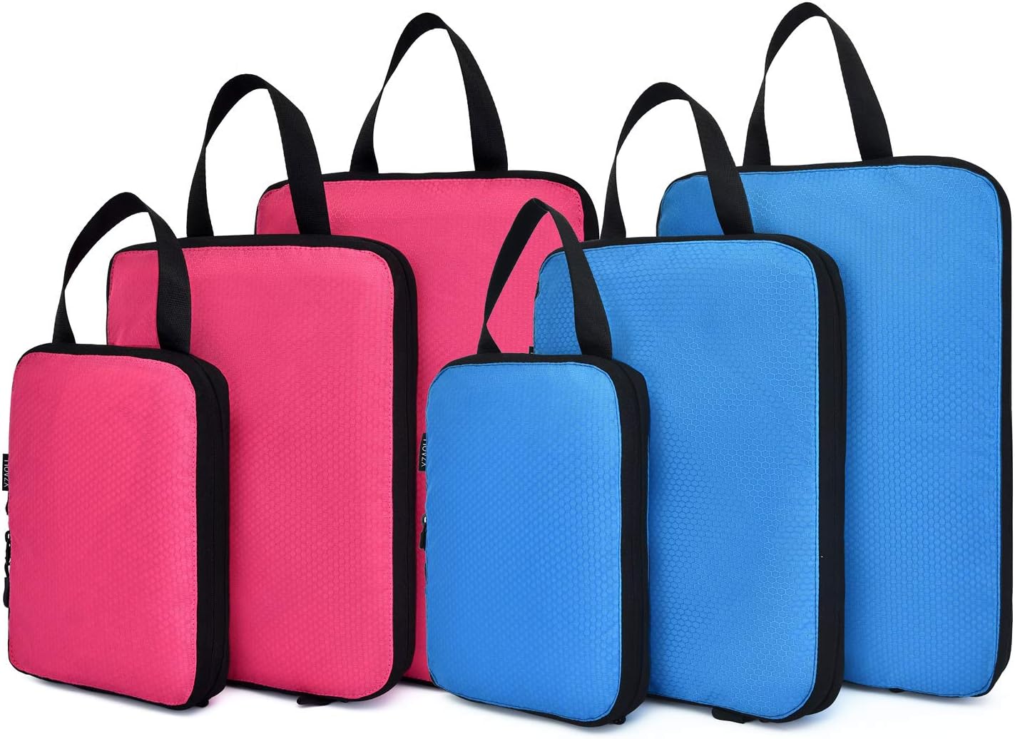 YZAOLLPacking Cubes Set Compression 3 Various Sizes Travel Luggage Packing Organizers Accessories Gift 6pcs