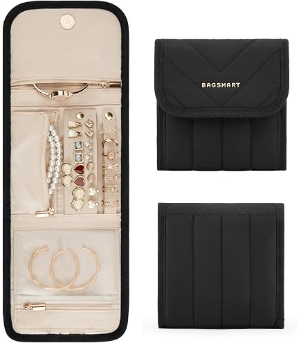 Necklace Tangle-free Storage Voova Travel Jewelry Organizer Case ...
