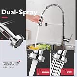 Cobbe Kitchen Tap with Pull Out Spray Single Handle High Arc 360° UK view 3