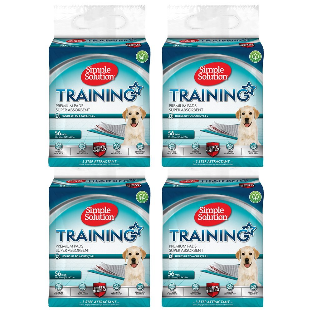 Simple Solution Absorbent Premium Dog and Puppy Training Pads -Pack of 224