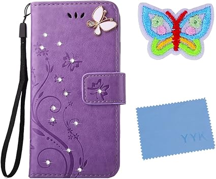 Amazon Co Jp Galaxy S5 ケース カバー ギャラクシーs5 ケース カバー Sc 04f Scl23 手帳型ケース かわいい押し柄 Mago スマホケース マグネット式 選べる9色 型押し花柄 蝶柄 ストラップ付き 財布型 エレガント キラキラ 横置きスタンド機能付き カードポケット