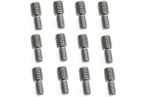 Meuey Lyot- 304 Stainless Steel Transfer Screws Reducer Screw M6 to M8 Metal Adapter External Thread -12pcs