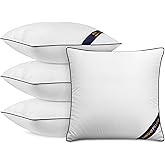Utopia Bedding Throw Pillow Inserts (Pack of 4, White), 20 x 20 Inches Decorative Indoor Pillows for Sofa, Bed, Couch, Cushion Sham Stuffer