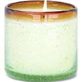 Paddywax La Playa, Orange Blossom Scented Candle in Reusable Hand-Blown Bubble Glass, Soy Wax Candle with Approx. 40 Hour Burn Time, Decorative Gift Candle for Home, Orange Blossom, 9 oz