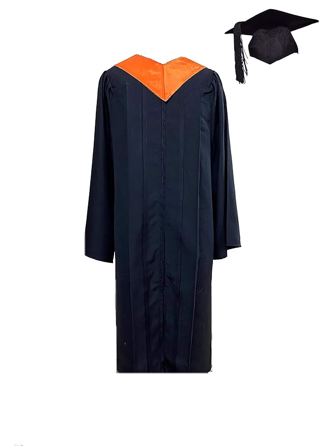 Buy Black graduation gown with VSTOLE and cap tassel Online at Low