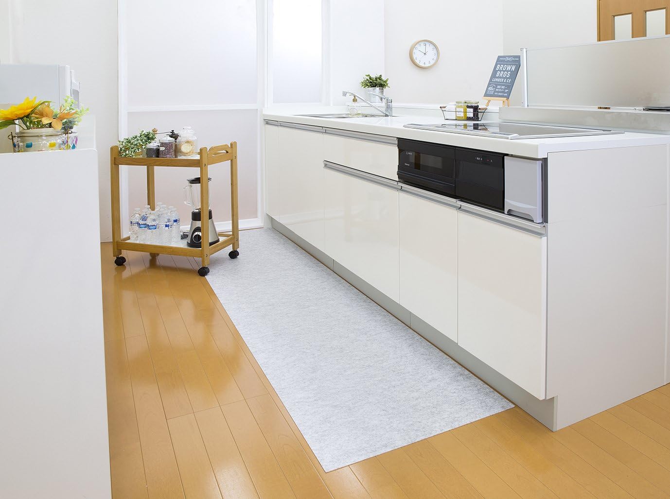 サンコー大理石調キッチンマット