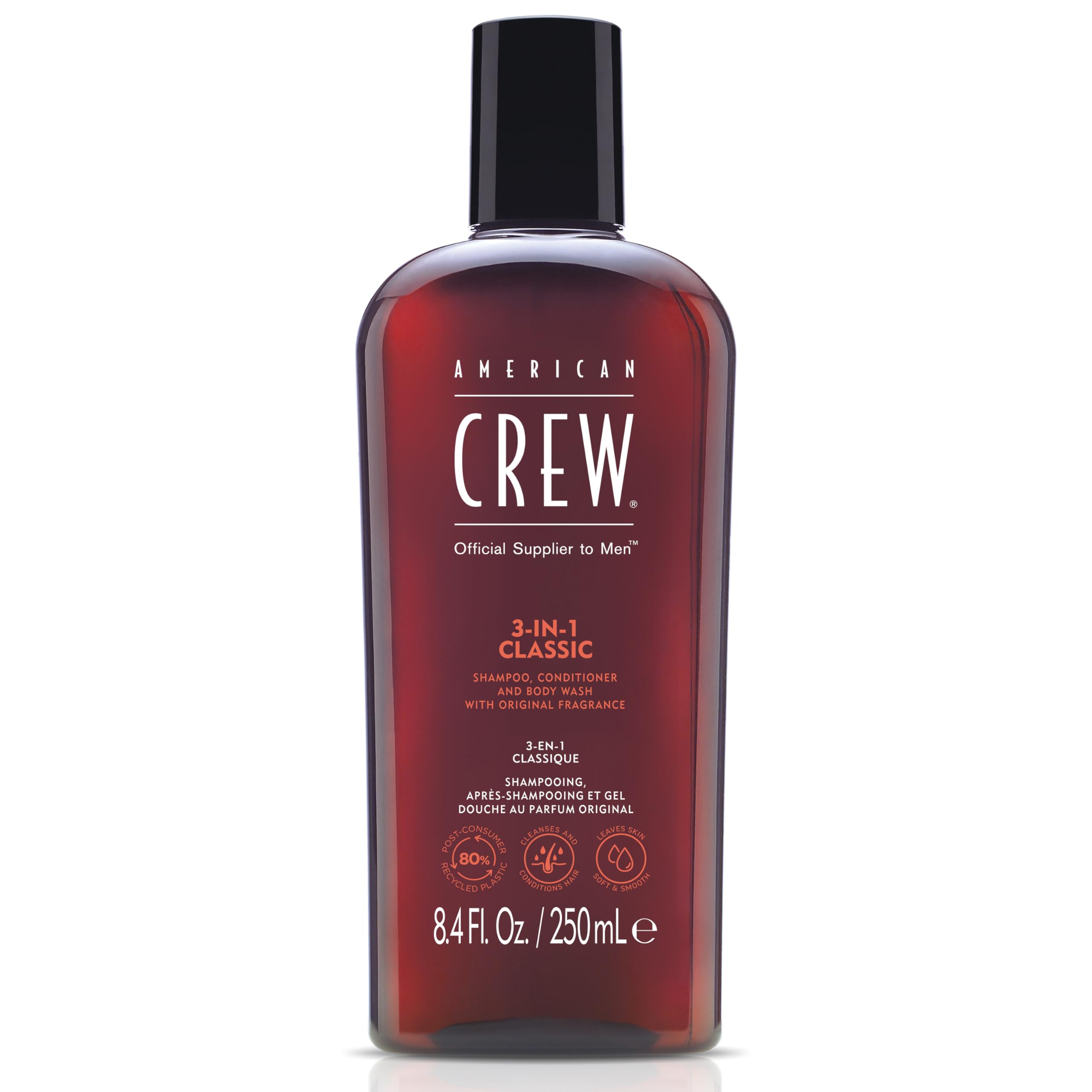 American Crew 3-in-1 Shampoo, Conditioner & Body Wash Classic 250ml