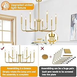 Lynnoland 8-Light Farmhouse Chandelier for Dining