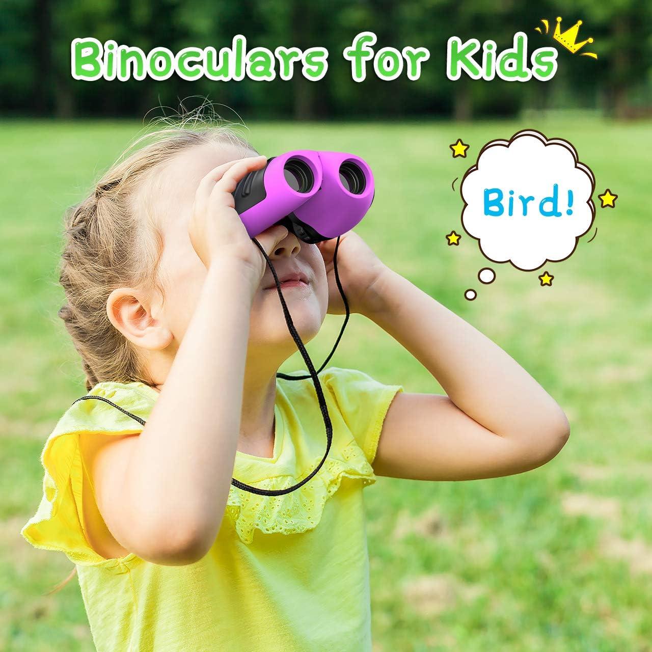 Dreamingbox Gifts for Girls Age 3-12, Compact Binocular for Kids Toys for 3-12 Year Old Girls Boys 2020 New Xmas Gifts for 3-12 Year Old Boys Small Binoculars Stocking Fillers Purple TGUS006: Sports & Outdoors