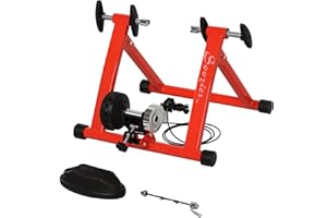 Soozier Bike Trainer Magnetic Bicycle Stand Indoor Exerciser w/Quick Release Skewer, 5 Levels Resistance
