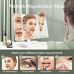 HUONUL Rechargeable Makeup Mirror with 3 Color