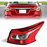 Huray Right LED Outer Tail Light for Nissan Sentra 2016-2019 | Taillight Tail lamp Rear Brake Lamp Replacement for 265503YU0A NI2805108 RH Passenger Side