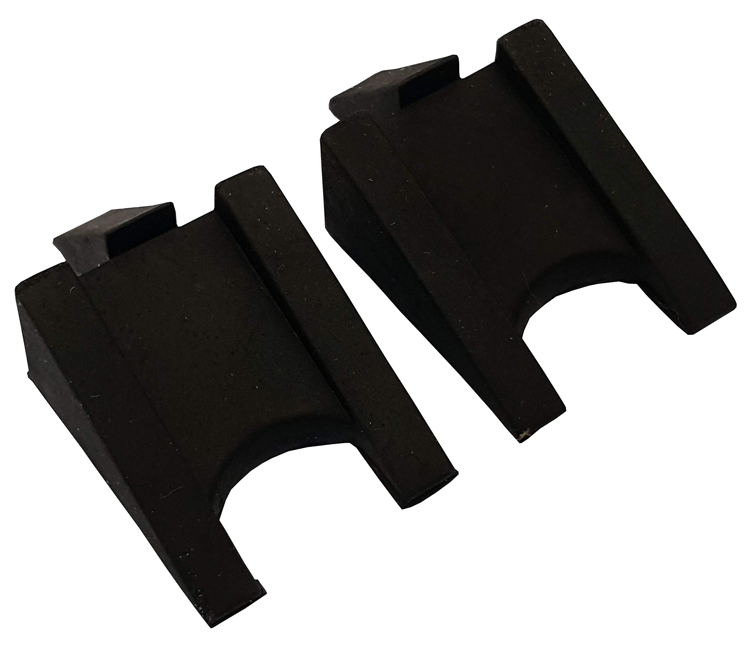 Acclaim Bowling Black Anti Slip Multi Angle Twin Pack 6.5 cm x 2 cm x 4 cm Bowls Rubber Umpire Measuring Wedges