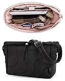 BAGSMART Small Quilted Tote Bag, Lightweight