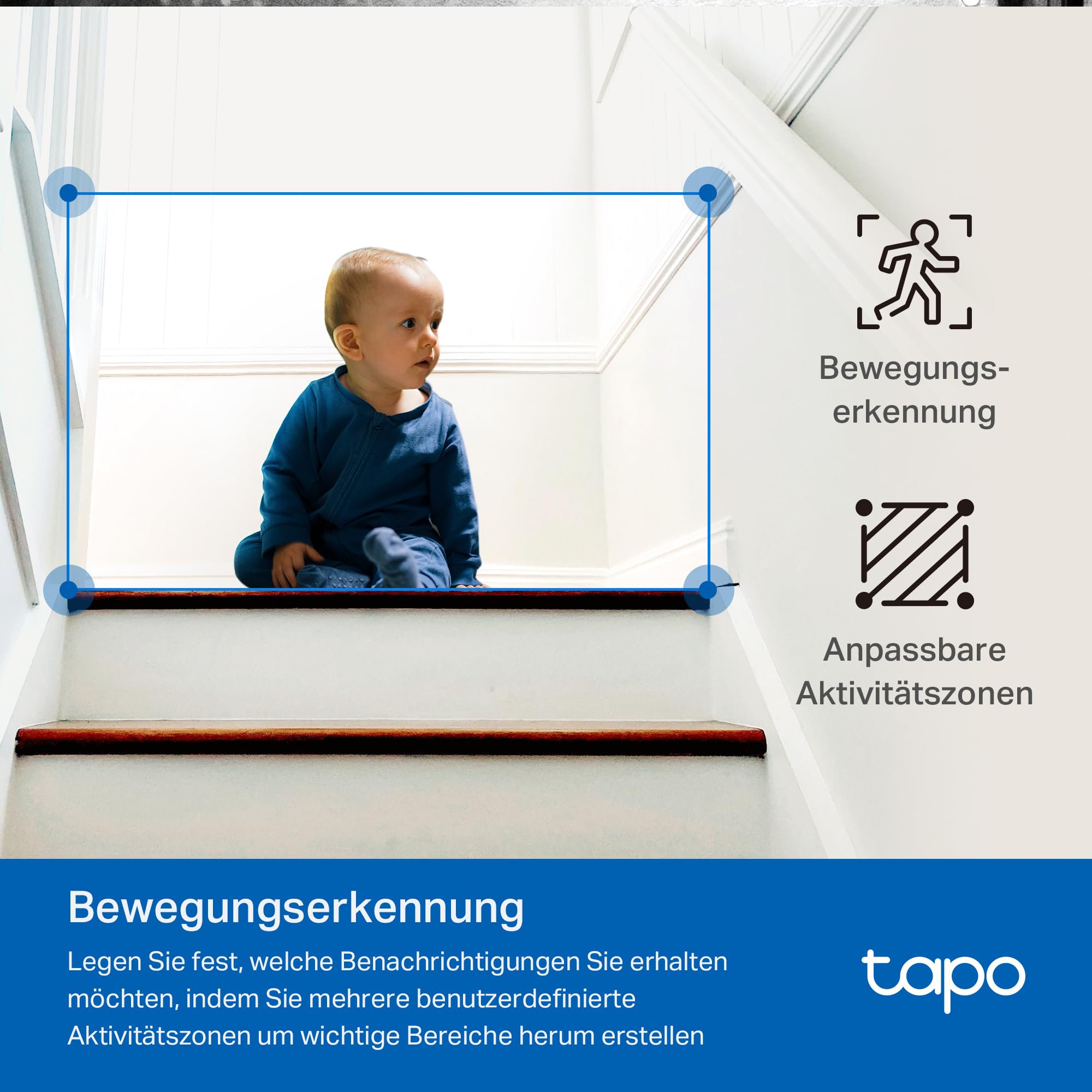 Tapo C232 360° KI-WLAN-Überwachungskamera, Ethernet/WLAN, 3K 5MP, Bewegungsverfolgung, Nachtsicht, Zwei-Wege-Audio, kompatibel mit Alexa und Google Assistant, MicroSD-Karte Bis zu 512 GB 7