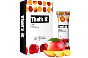 That's It , Apple + Mango, Fruit bar,Pack of 12