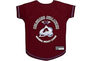 Pets First NHL Colorado Avalanche Tee Shirt for Dogs & Cats, Small. - are You a Hockey Fan? Let Your Pet be an NHL Fan Too!