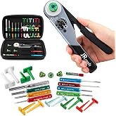 JRready 25Pcs ST2173 Deutsch Connectors Tool Kit, ACT-HDT Crimp Tool for Deutsch Size 12#16#20# Solid Contact Connectors with Deutsch Pin Removal Tools Kit for 4#8#12#16#20# Contacts