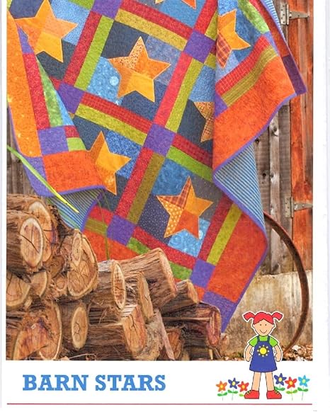 Amazon Com Barn Stars Quilt Pattern From The Red Boot Quilt Co